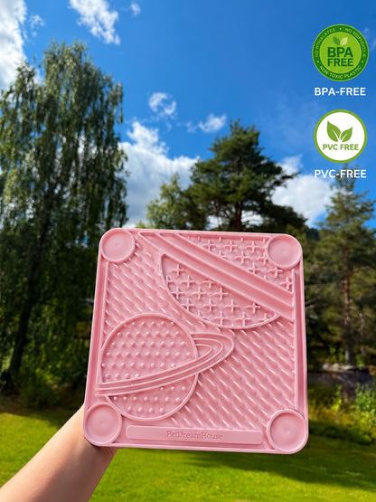 slikkematte for hund - med planetmønster🪐