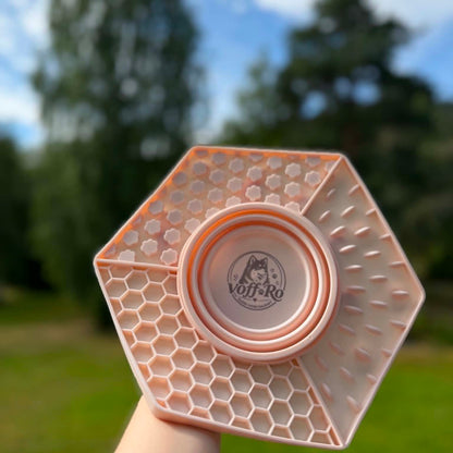 Slikkematte med Sammenleggbar skål