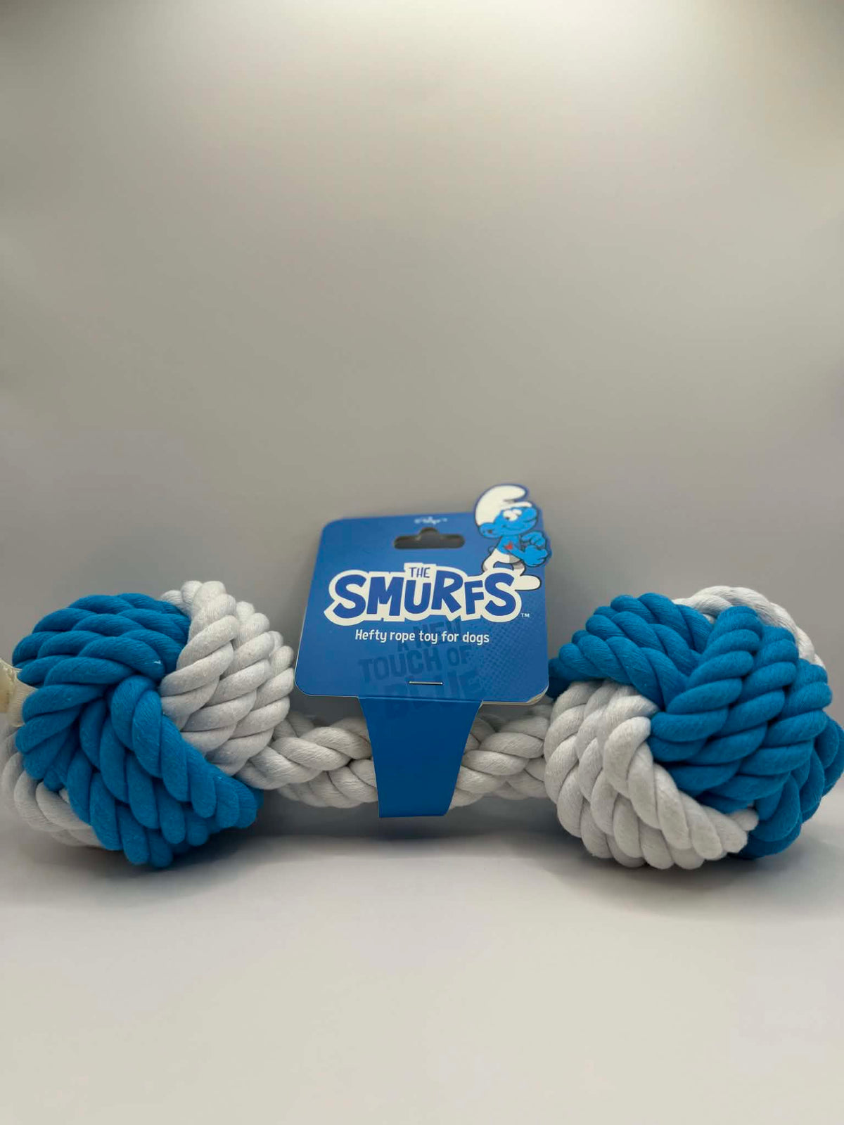 Hundeleke Hefty Smurf Håndvekt i Tau 30cm