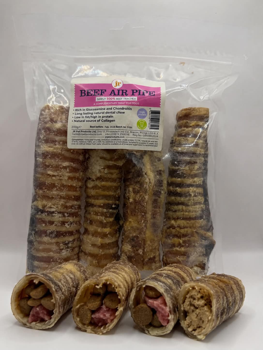 JR Pure Beef Air Pipe Naturlig Hundesnacks